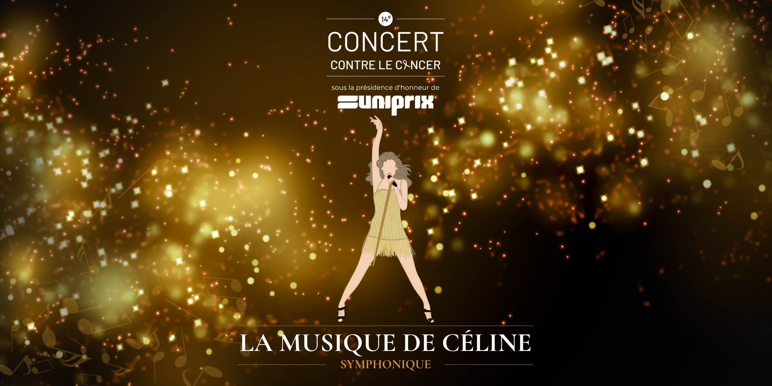 Bannière du spectacle La musique de Céline, symphonique